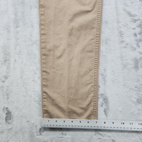 Red Ale By Alesbury Pants Mens 32/34 Tan Slim Straight Bedford Corduroy Office - Picture 11 of 12